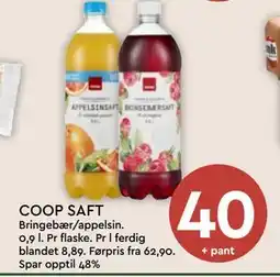 Coop Mega COOP SAFT, NOK 40 tilbud