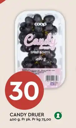 Coop Mega CANDY DRUER, NOK 30 tilbud