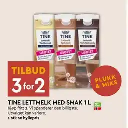 Coop Mega TINE LETTMELK MED SMAK 1 L tilbud