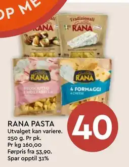 Coop Mega RANA PASTA, NOK 40 tilbud