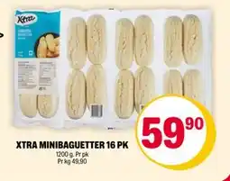 Coop Extra XTRA MINIBAGUETTER 16 PK, NOK 59.9 tilbud