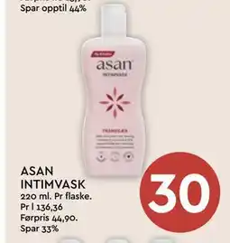 Coop Mega ASAN INTIMVASK, NOK 30 tilbud