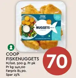 Coop Mega COOP FISKENUGGETS, NOK 70 tilbud