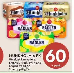 Coop Mega MUNKHOLM 6 PK, NOK 60 tilbud