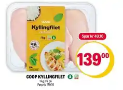 Coop Extra COOP KYLLINGFILET, NOK 139 tilbud