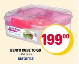 Coop Extra BENTO CUBE TO GO, NOK 199 tilbud