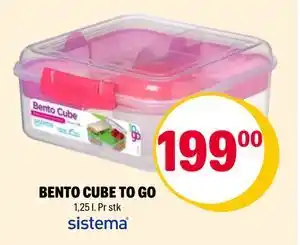 Coop Extra BENTO CUBE TO GO, NOK 199 tilbud