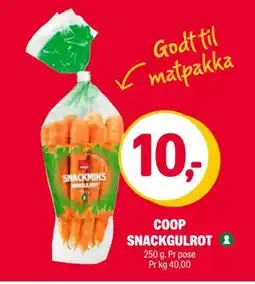 Coop Extra COOP SNACKGULROT, NOK 10 tilbud