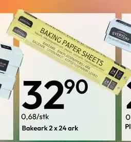 Gigaboks Bakeark 2 x 24 ark, NOK 32.9 tilbud
