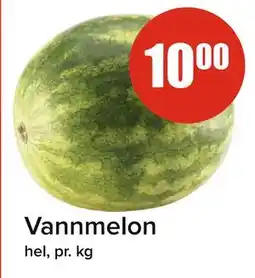 Spar Vannmelon, NOK 10 tilbud
