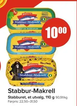 Spar Stabbur-Makrell, NOK 10 tilbud