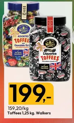 Gigaboks Toffees 1,25 kg. Walkers., NOK 199 tilbud