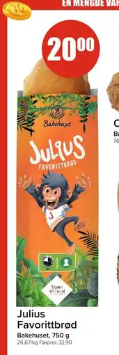 Spar Julius Favorittbrød, NOK 20 tilbud
