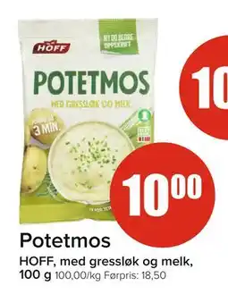 Spar Potetmos, NOK 10 tilbud