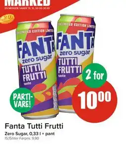 Spar Fanta Tutti Frutti, NOK 10 tilbud