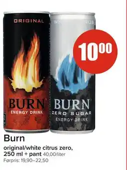 Spar Burn, NOK 10 tilbud