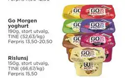 Meny Go Morgen yoghurt, NOK 10 tilbud