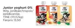 Meny Junior yoghurt 0%, NOK 10 tilbud