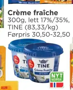 Meny Crème fraîche, NOK 25 tilbud