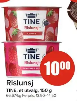 Spar Rislunsj, NOK 10 tilbud