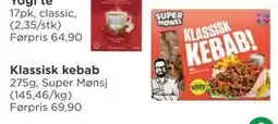 Meny Klassisk kebab, NOK 40 tilbud