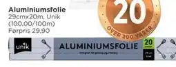 Meny Aluminiumsfolie, NOK 20 tilbud