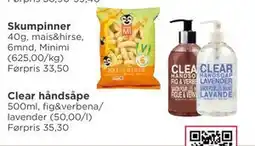 Meny Clear håndsåpe, NOK 25 tilbud