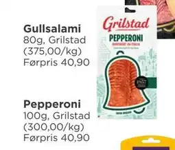 Meny Pepperoni, NOK 30 tilbud