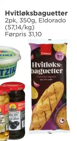 Meny Hvitløksbaguetter, NOK 20 tilbud