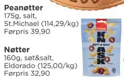 Meny Nøtter, NOK 20 tilbud