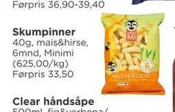 Meny Skumpinner, NOK 25 tilbud