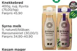 Meny Syrna melk, NOK 30 tilbud