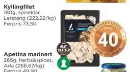Meny Kyllingfilet, NOK 40 tilbud