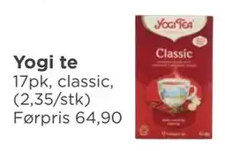 Meny Yogi te, NOK 40 tilbud