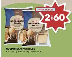 Matkroken COOP BREAKFASTROLLS, NOK 60 tilbud