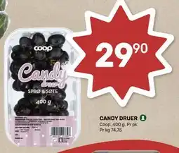 Matkroken CANDY DRUER, NOK 29.9 tilbud