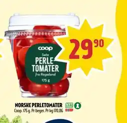 Coop Prix NORSKE PERLETOMATER, NOK 29.9 tilbud