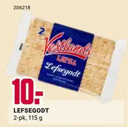 Europris LEFSEGODT, NOK 10 tilbud