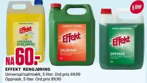 Europris EFFEKT RENGJØRING, NOK 60 tilbud