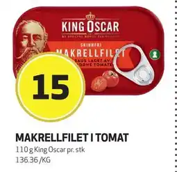 Bunnpris MAKRELLFILET I TOMAT, NOK 15 tilbud