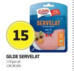 Bunnpris GILDE SERVELAT, NOK 15 tilbud