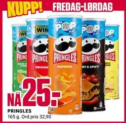 Europris PRINGLES, NOK 25 tilbud