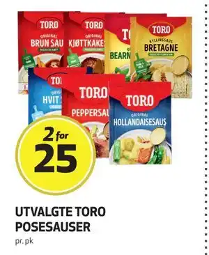 Bunnpris UTVALGTE TORO POSESAUSER, NOK 25 tilbud