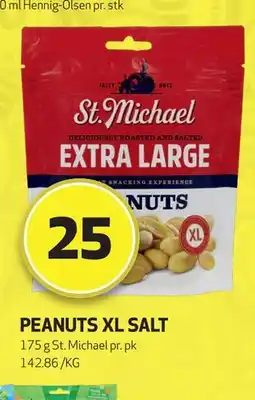 Bunnpris PEANUTS XL SALT, NOK 25 tilbud