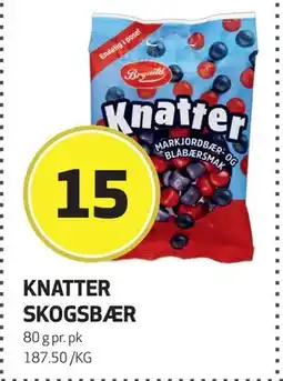Bunnpris KNATTER SKOGSBÆR, NOK 15 tilbud