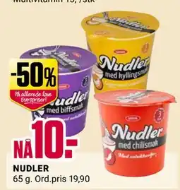 Europris NUDLER, NOK 10 tilbud