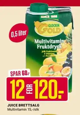 Europris JUICE BRETTSALG, NOK 120 tilbud