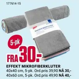 Europris EFFEKT MIKROFIBERKLUTER tilbud