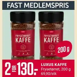 Europris LUXUS KAFFE, Medlemspris tilbud
