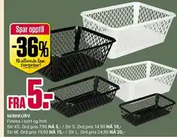 Europris MINIKURV tilbud